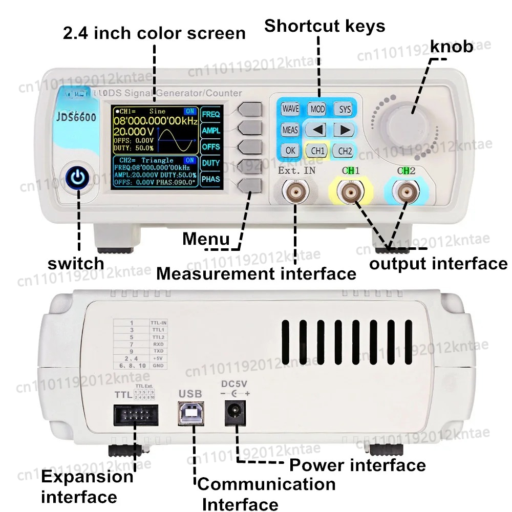 JDS6600 15/30/40/50/60MHz DDS  - đánh giá và giá Dual Channel Arbitrary Waveform Function Generator 60Mhz