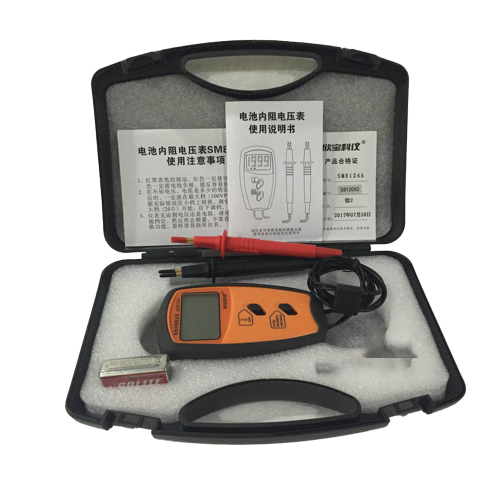 SM8124A Four-Wire Portable Bat - đánh giá và giá Battery Internal Resistance Tester Four Wire
