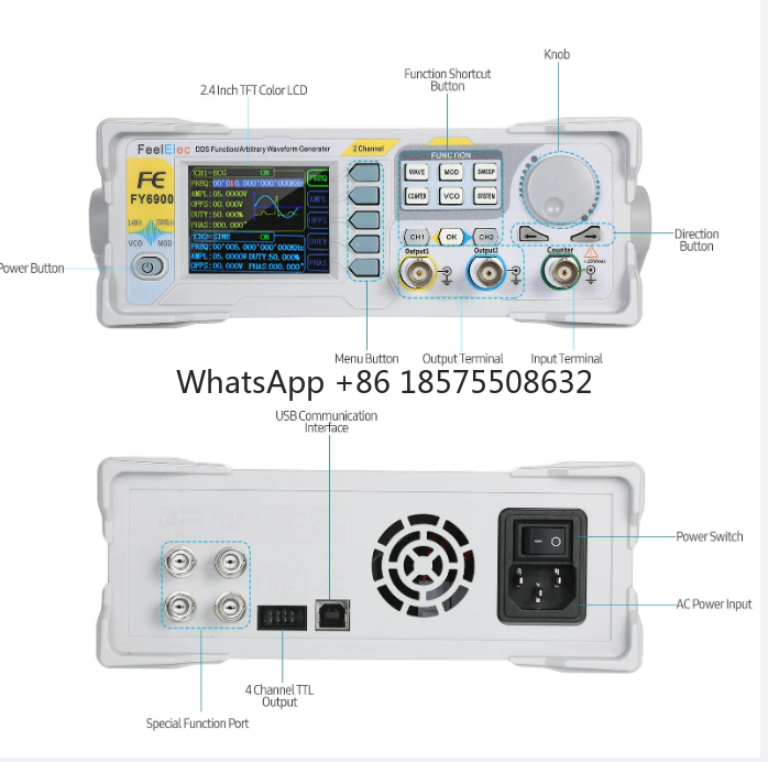 60MHz Function Signal Generato - đánh giá và giá Dual Channel Arbitrary Waveform Function Generator 60Mhz