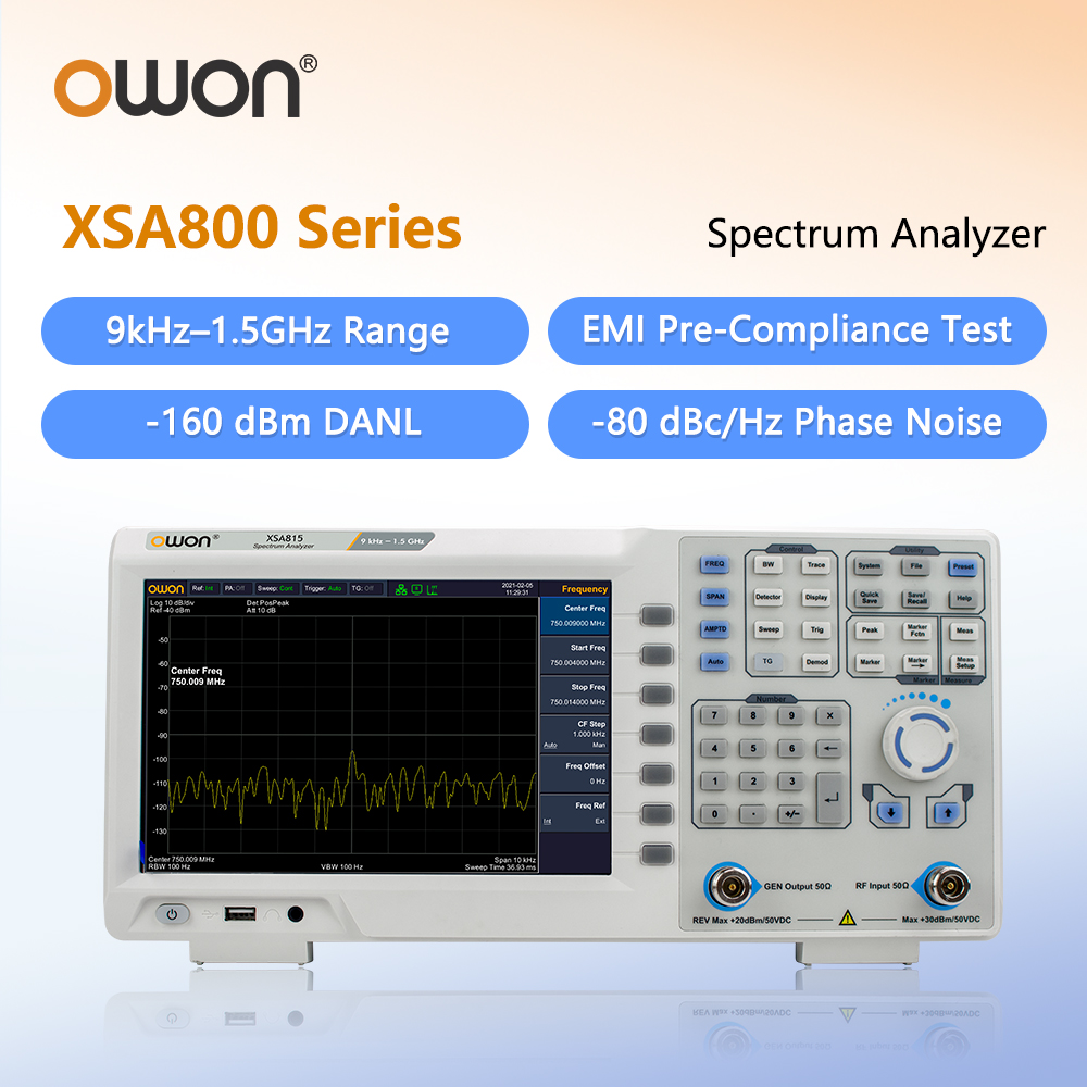 OWON Spectrum Analyzer With Tr - đánh giá và giá Spectrum Analyzer Tracking Generator 1.5Ghz