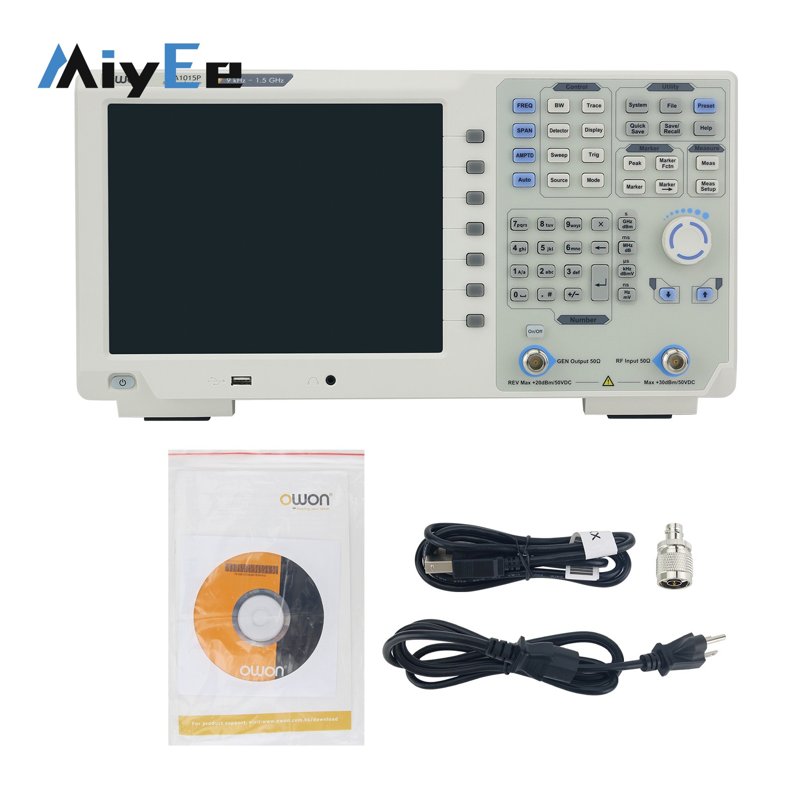 OWON XSA1015P-TG XSA1032P-TG S - đánh giá và giá Spectrum Analyzer Tracking Generator 1.5Ghz