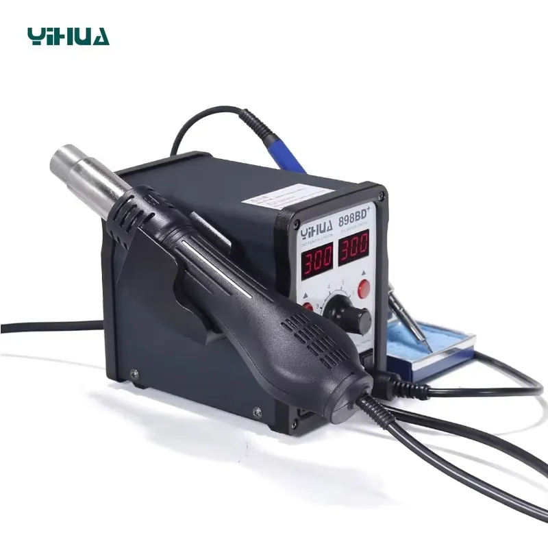 YIHUA 898BD+ 220V 2 in 1 Digit - đánh giá và giá Smd Rework Station Hot Air Soldering 2 In 1